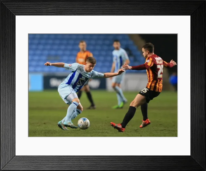 Framed Print : Battle for Supremacy: Coventry City vs. Bradford City in Sky Bet League One