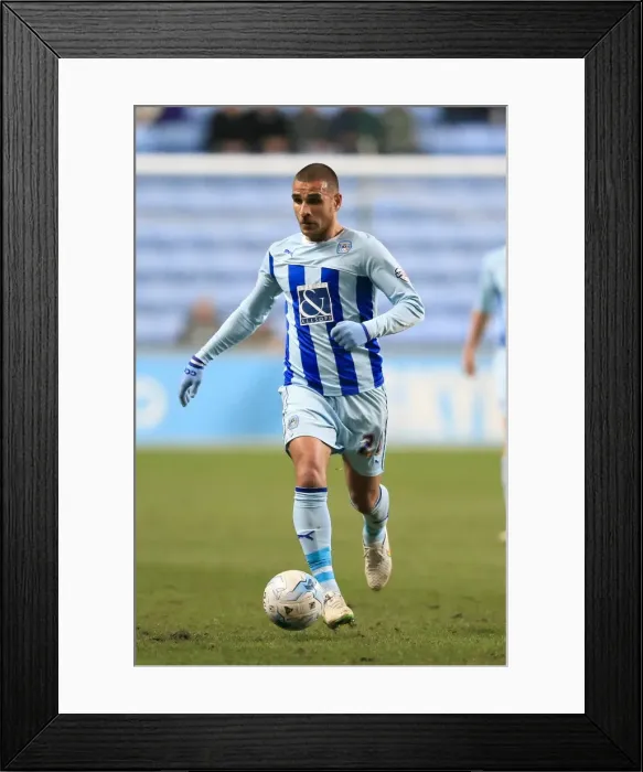 Framed Print : Marcus Tudgay Scores the Winning Goal for Coventry City against Bradford City in Sky Bet League One at Ricoh Arena Framed Print : Marcus Tudgay Scores the Winning Goal for Coventry City against Bradford City in Sky Bet League One at Ricoh Arena