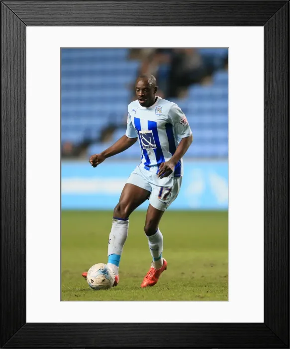 Framed Print : Sanmi Odelusi in Action: Coventry City vs Bradford City, Sky Bet League One, Ricoh Arena Framed Print : Sanmi Odelusi in Action: Coventry City vs Bradford City, Sky Bet League One, Ricoh Arena