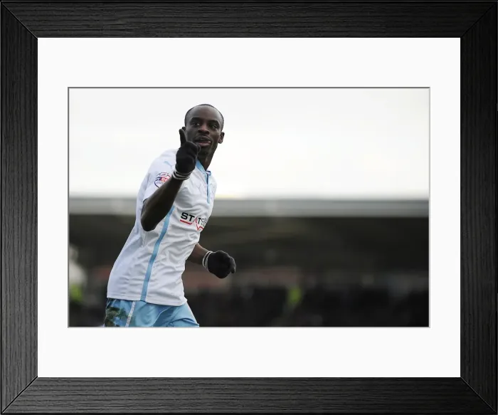 Framed Print : Coventry City's Double Victory: Sanmi Odelusi's Brace in Sky Bet League One Win Against Chesterfield