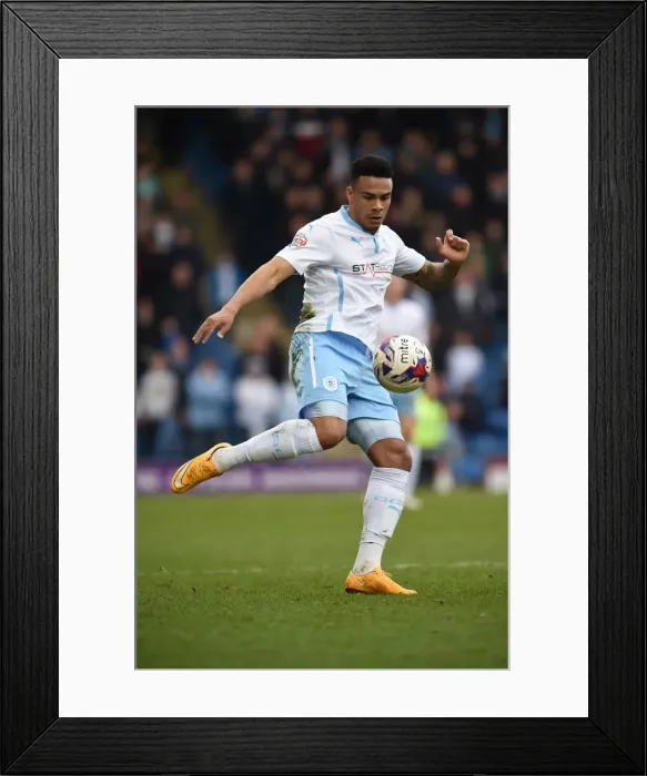 Framed Print : Jordan Willis in Action: Coventry City vs Chesterfield at Proact Stadium (Sky Bet League One) Framed Print : Jordan Willis in Action: Coventry City vs Chesterfield at Proact Stadium (Sky Bet League One)