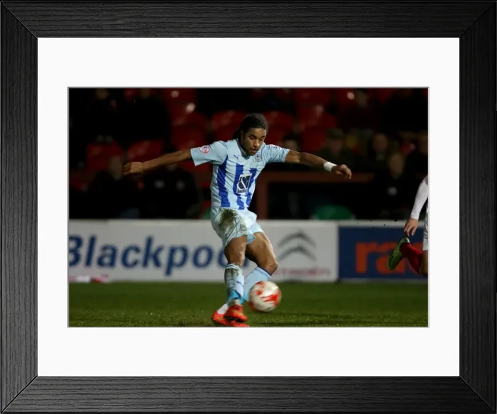 Framed Print : Dominic Samuel in Action: Coventry City vs Fleetwood Town - Sky Bet League One Framed Print : Dominic Samuel in Action: Coventry City vs Fleetwood Town - Sky Bet League One