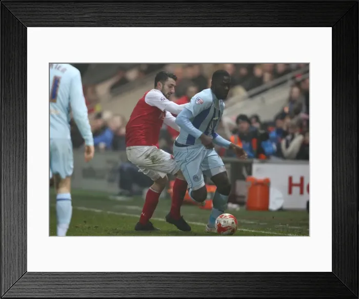 Framed Print : Frank Nouble's Game-Winning Goal: Coventry City's Triumph Over Fleetwood Town (Sky Bet League One)