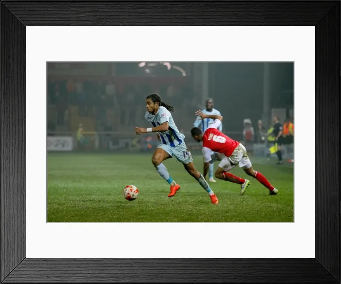 Framed Print : Dominic Samuel Scores the Game-Winning Goal for Coventry City against Fleetwood Town in Sky Bet League One Framed Print : Dominic Samuel Scores the Game-Winning Goal for Coventry City against Fleetwood Town in Sky Bet League One