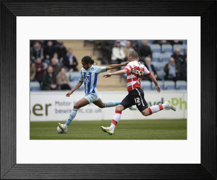 Framed Print : Dominic Samuel Scores the Opener: Coventry City vs Doncaster Rovers in Sky Bet League One