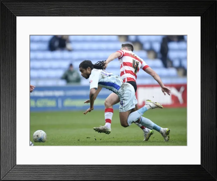 Framed Print : Intense Clash: Dean Furman vs. Dominic Samuel - Coventry City vs Doncaster Rovers, Sky Bet League One Framed Print : Intense Clash: Dean Furman vs. Dominic Samuel - Coventry City vs Doncaster Rovers, Sky Bet League One