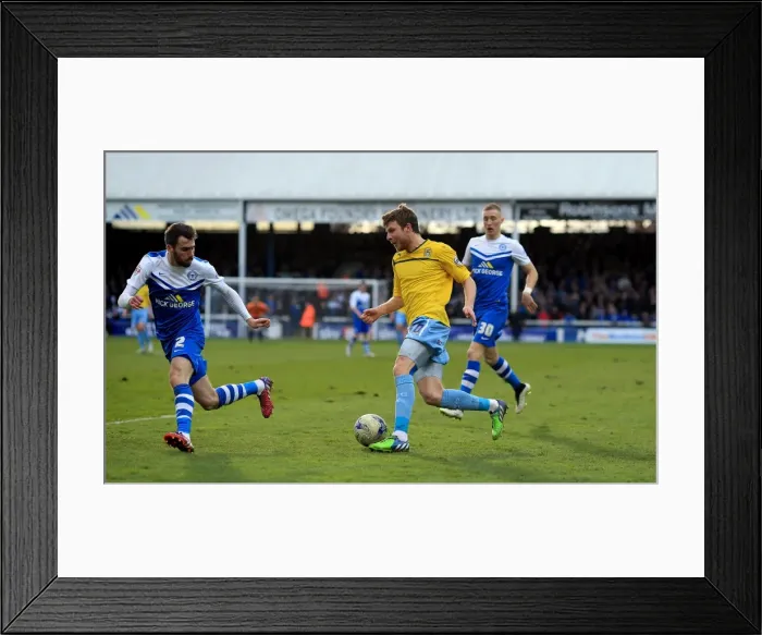 Framed Print : Clash at London Road: A Battle for Supremacy - Chris Stokes vs Michael Smith (Sky Bet League One) Framed Print : Clash at London Road: A Battle for Supremacy - Chris Stokes vs Michael Smith (Sky Bet League One)