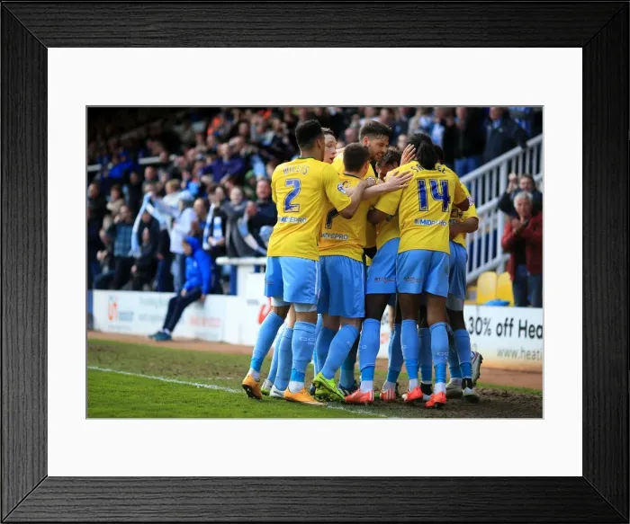 Framed Print : Blair Turgott's First Goal: Coventry City Takes 1-0 Lead over Peterborough United (Sky Bet League One)