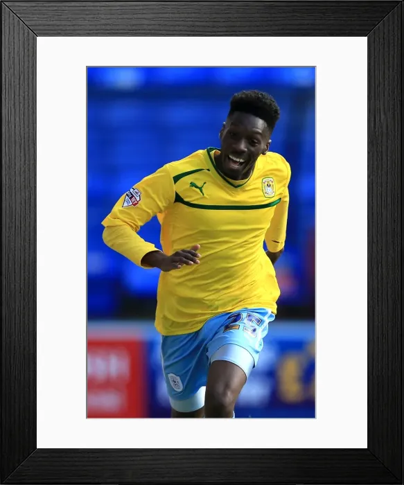 Framed Print : Blair Turgott's Goal: Coventry City Takes Early Lead Against Peterborough United in Sky Bet League One
