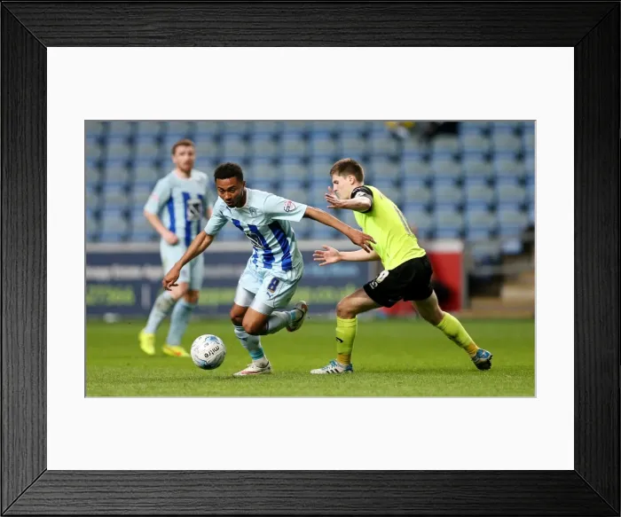 Framed Print : Clash at Ricoh Arena: Grant Ward vs. Danny Philliskirk, Sky Bet League One Showdown Framed Print : Clash at Ricoh Arena: Grant Ward vs. Danny Philliskirk, Sky Bet League One Showdown