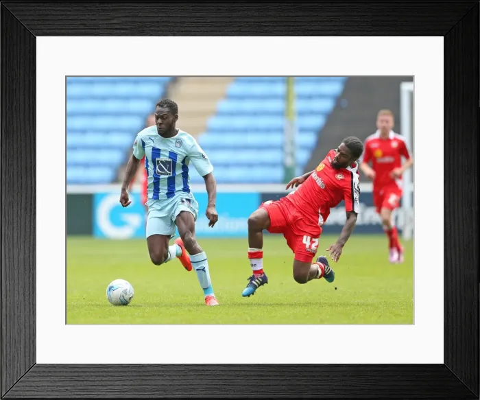 Framed Print : Battle for the Ball: Coventry City vs Crewe Alexandra - Coventry's Frank Nouble and Crewe's Anthony Grant Clash in Sky Bet League One Framed Print : Battle for the Ball: Coventry City vs Crewe Alexandra - Coventry's Frank Nouble and Crewe's Anthony Grant Clash in Sky Bet League One