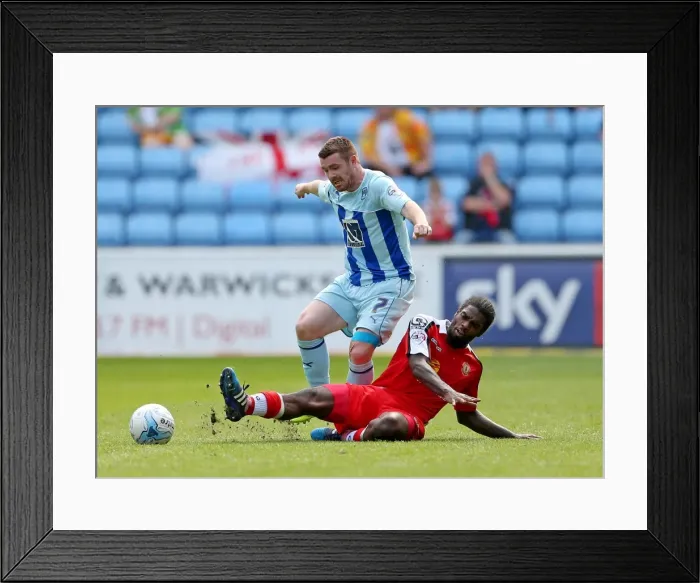 Framed Print : Battle for the Ball: John Fleck vs. Anthony Grant - Coventry City vs. Crewe Alexandra (Sky Bet League One) Framed Print : Battle for the Ball: John Fleck vs. Anthony Grant - Coventry City vs. Crewe Alexandra (Sky Bet League One)