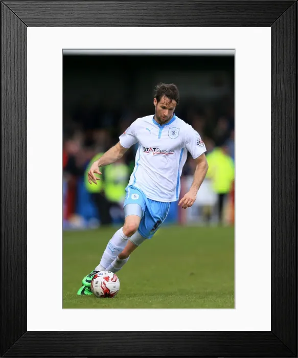 Framed Print : Nick Proschwitz Scores the Game-Winning Goal for Coventry City against Crawley Town in Sky Bet League One