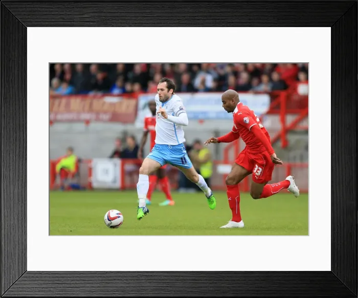 Framed Print : Battle for the Ball: Jim O'Brien vs. Marvin Elliott - Sky Bet League One Rivalry