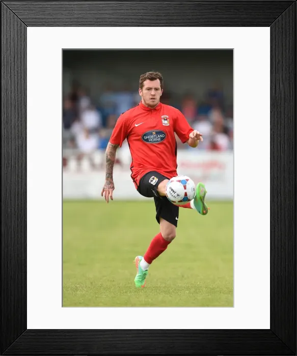 Framed Print : Coventry City's Danny Swanson in Pre-Season Action Against Nuneaton Town at Liberty Way