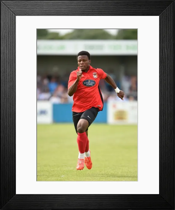 Framed Print : Coventry City FC: Trialists in Action during Pre-Season Friendly at Nuneaton Town's Liberty Way