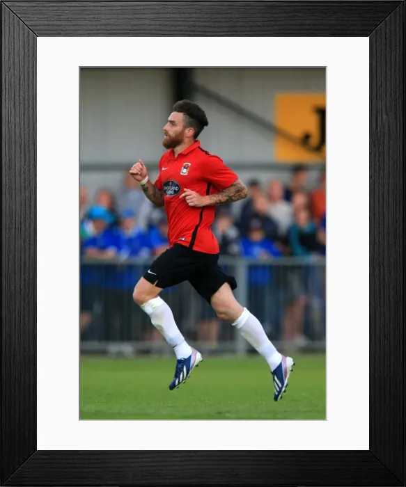 Framed Print : Romain Vincelot of Coventry City in Action against Portsmouth during Pre-Season Friendly at Havant and Waterlooville Framed Print : Romain Vincelot of Coventry City in Action against Portsmouth during Pre-Season Friendly at Havant and Waterlooville