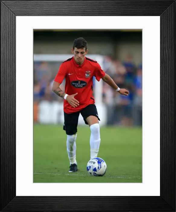 Framed Print : Ruben Lameiras in Action: Coventry City vs Portsmouth Pre-Season Friendly at Havant and Waterlooville Framed Print : Ruben Lameiras in Action: Coventry City vs Portsmouth Pre-Season Friendly at Havant and Waterlooville