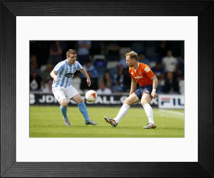Framed Print : Pre-Season Showdown: Green vs. Fleck at Kenilworth Road - Luton Town vs. Coventry City