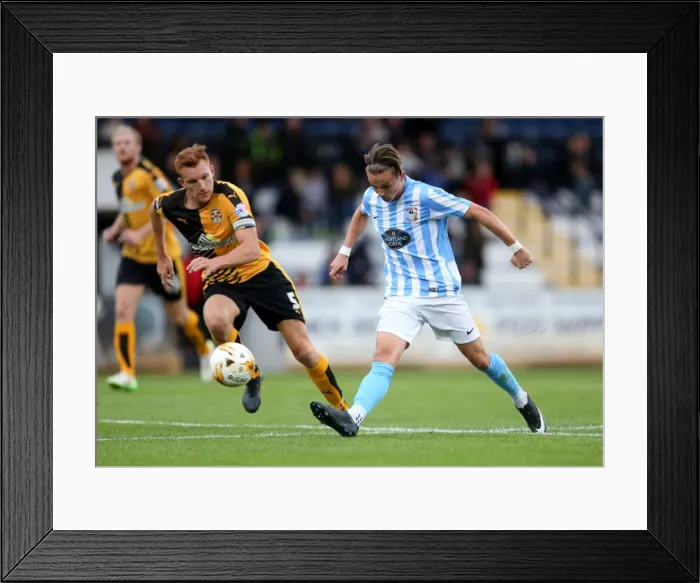 Framed Print : Pre Season Friendly - Cambridge United v Coventry City - Abbey Stadium Framed Print : Pre Season Friendly - Cambridge United v Coventry City - Abbey Stadium