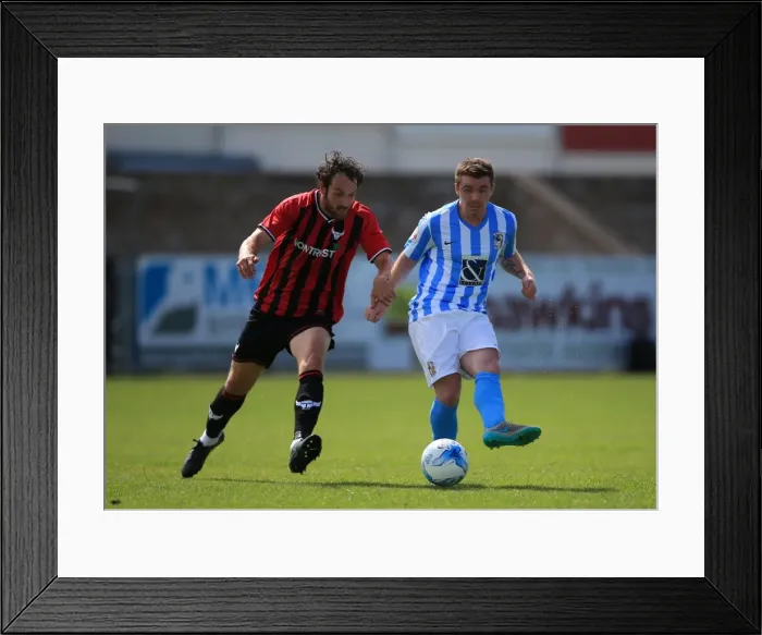 Framed Print : John Fleck vs. Danny Hylton: A Riveting Rivalry at Liberty Way Stadium - Coventry City vs. Oxford United Pre-Season Friendly