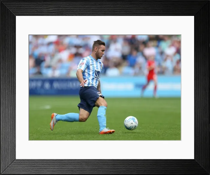 Framed Print : Adam Armstrong's Thrilling Performance: Coventry City vs Wigan Athletic, Sky Bet League One Framed Print : Adam Armstrong's Thrilling Performance: Coventry City vs Wigan Athletic, Sky Bet League One