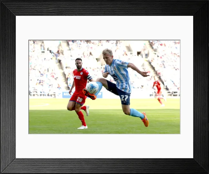 Framed Print : George Thomas in Action: Coventry City vs. Wigan Athletic, Sky Bet League One, Ricoh Arena Framed Print : George Thomas in Action: Coventry City vs. Wigan Athletic, Sky Bet League One, Ricoh Arena