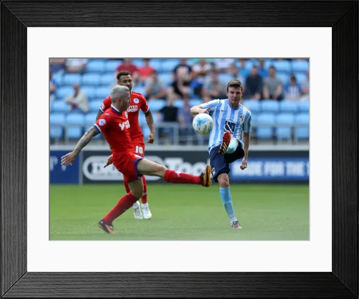 Framed Print : Chris Stokes in Action: Coventry City vs. Wigan Athletic, Sky Bet League One, Ricoh Arena Framed Print : Chris Stokes in Action: Coventry City vs. Wigan Athletic, Sky Bet League One, Ricoh Arena