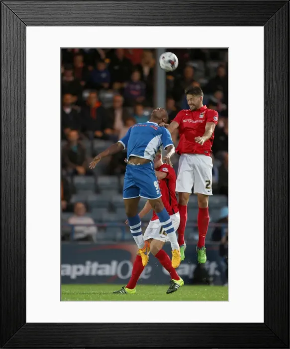 Framed Print : Coventry City vs Rochdale: A Fierce Capital One Cup First Round Clash - Calvin Andrew vs Jordan Willis Battle Framed Print : Coventry City vs Rochdale: A Fierce Capital One Cup First Round Clash - Calvin Andrew vs Jordan Willis Battle