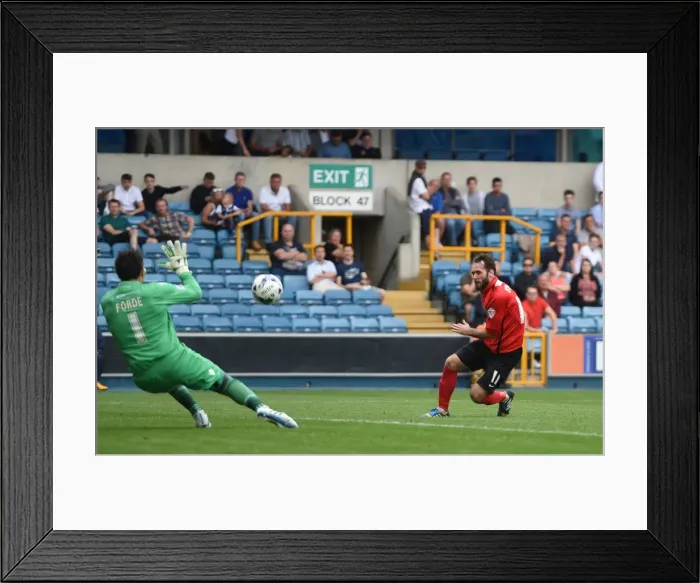 Framed Print : Jim O'Brien's Stunner: The Game-Changing Goal that Shocked Millwall in Sky Bet League One Framed Print : Jim O'Brien's Stunner: The Game-Changing Goal that Shocked Millwall in Sky Bet League One