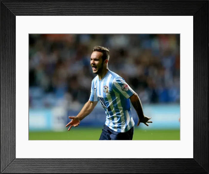Framed Print : Coventry City's Adam Armstrong Scores Brace: Sky Bet League One Victory Over Crewe Alexandra Framed Print : Coventry City's Adam Armstrong Scores Brace: Sky Bet League One Victory Over Crewe Alexandra