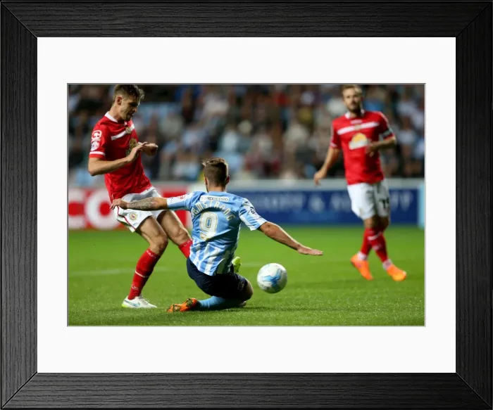 Framed Print : Adam Armstrong Scores Coventry City's Second Goal in Sky Bet League One Match Against Crewe Alexandra (Ricoh Arena) Framed Print : Adam Armstrong Scores Coventry City's Second Goal in Sky Bet League One Match Against Crewe Alexandra (Ricoh Arena)