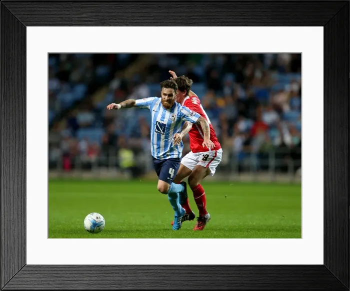 Framed Print : Intense Rivalry: Vincelot vs. Bingham - Coventry City vs. Crewe Alexandra, Sky Bet League One Framed Print : Intense Rivalry: Vincelot vs. Bingham - Coventry City vs. Crewe Alexandra, Sky Bet League One