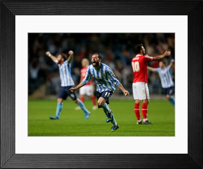 Framed Print : Jim O'Brien's Hat-Trick: Coventry City's Sky Bet League One Victory Over Crewe Alexandra at Ricoh Arena Framed Print : Jim O'Brien's Hat-Trick: Coventry City's Sky Bet League One Victory Over Crewe Alexandra at Ricoh Arena