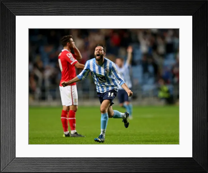 Framed Print : Jim O'Brien's Hat-Trick: Coventry City's Triumphant Sky Bet League One Victory over Crewe Alexandra Framed Print : Jim O'Brien's Hat-Trick: Coventry City's Triumphant Sky Bet League One Victory over Crewe Alexandra