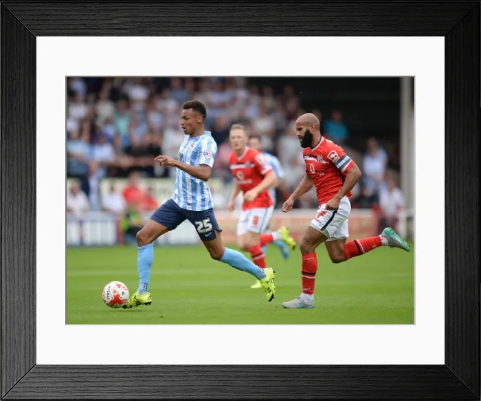 Framed Print : Intense Rivalry: Chambers vs Murphy - Walsall vs Coventry City, Sky Bet League One Framed Print : Intense Rivalry: Chambers vs Murphy - Walsall vs Coventry City, Sky Bet League One