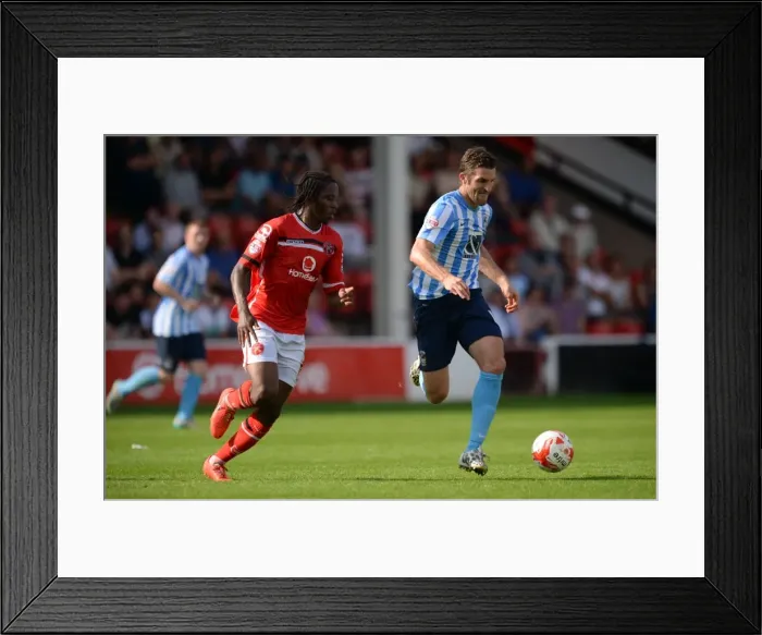 Framed Print : Intense Rivalry: Sam Ricketts vs. Romaine Sawyers - Coventry City vs. Walsall (Sky Bet League One) Framed Print : Intense Rivalry: Sam Ricketts vs. Romaine Sawyers - Coventry City vs. Walsall (Sky Bet League One)