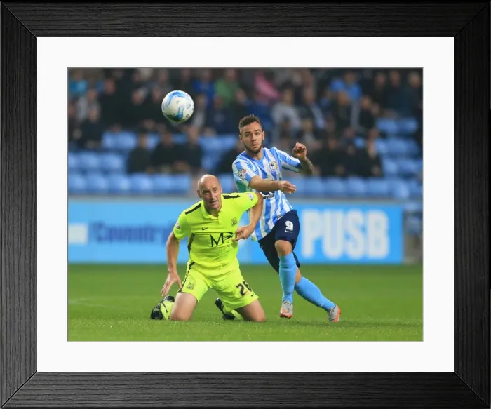 Framed Print : Battle for the Ball: Coventry City vs. Southend United in Sky Bet League One - Adam Armstrong vs. Adam Barrett Framed Print : Battle for the Ball: Coventry City vs. Southend United in Sky Bet League One - Adam Armstrong vs. Adam Barrett