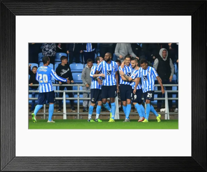 Framed Print : Sam Ricketts Scores His Second Goal: Coventry City vs. Southend United (Sky Bet League One)