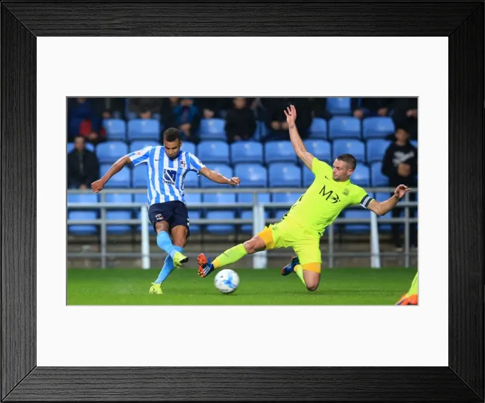 Framed Print : Jacob Murphy's Strike: Coventry City vs. Southend United in Sky Bet League One at Ricoh Arena Framed Print : Jacob Murphy's Strike: Coventry City vs. Southend United in Sky Bet League One at Ricoh Arena