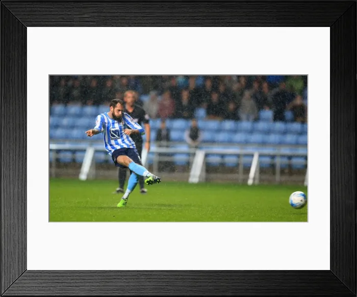 Framed Print : Jim O'Brien's Penalty Denied: Coventry City vs. Southend United in Sky Bet League One (Dan Bentley's Save)