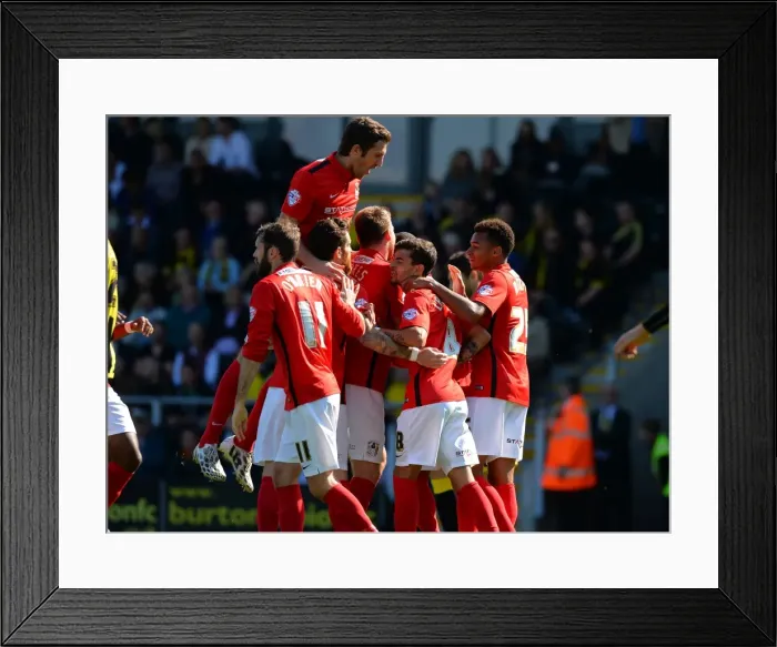 Framed Print : Coventry City: Marcus Tudgay's Euphoric Goal Celebration vs. Burton Albion (Sky Bet League One) Framed Print : Coventry City: Marcus Tudgay's Euphoric Goal Celebration vs. Burton Albion (Sky Bet League One)