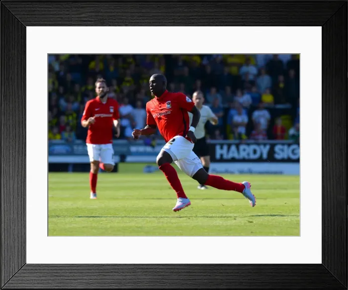 Framed Print : Marc-Antoine Fortune in Action: Coventry City vs. Burton Albion at Pirelli Stadium (Sky Bet League One) Framed Print : Marc-Antoine Fortune in Action: Coventry City vs. Burton Albion at Pirelli Stadium (Sky Bet League One)