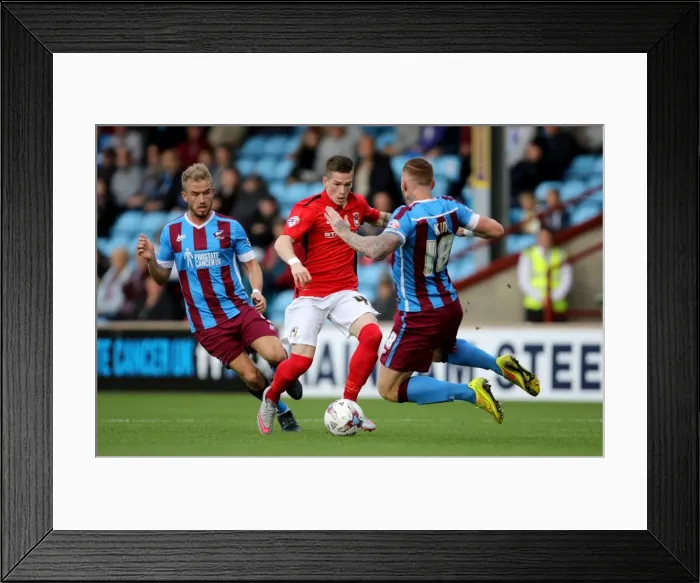 Framed Print : Intense Rivalry: King vs. Kent Clash in Sky Bet League One - Scunthorpe vs. Coventry