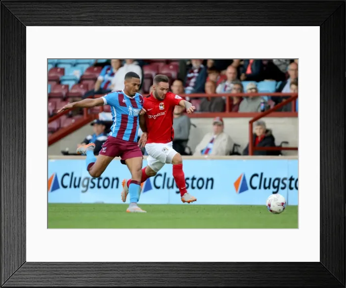 Framed Print : Clash at Glanford Park: Jordan Clarke vs. Adam Armstrong - Sky Bet League One Rivalry Framed Print : Clash at Glanford Park: Jordan Clarke vs. Adam Armstrong - Sky Bet League One Rivalry