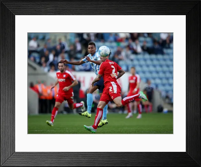 Framed Print : Intense Rivalry: Jacob Murphy vs. Chris Hird in Coventry City's Sky Bet League One Battle Against Chesterfield Framed Print : Intense Rivalry: Jacob Murphy vs. Chris Hird in Coventry City's Sky Bet League One Battle Against Chesterfield