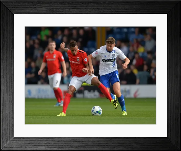 Framed Print : Sky Bet League One - Bury v Coventry City - Gigg Lane Framed Print : Sky Bet League One - Bury v Coventry City - Gigg Lane