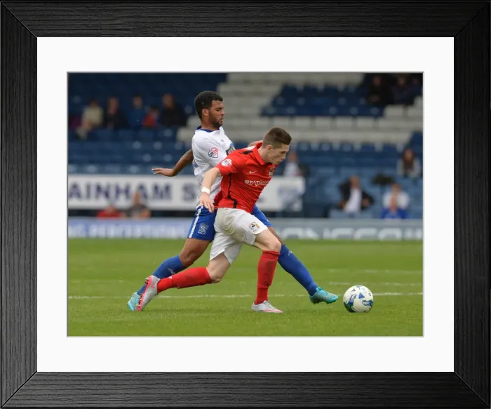 Framed Print : Intense Rivalry: Ryan Kent vs Jacob Mellis - Coventry City vs Bury's Thrilling Tackle in Sky Bet League One