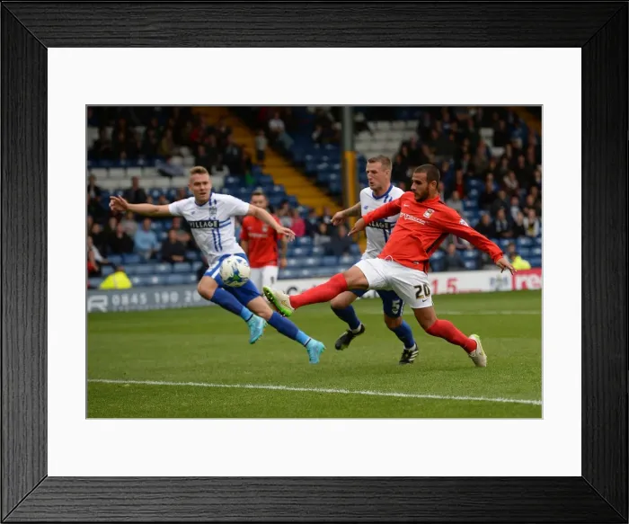 Framed Print : Marcus Tudgay's Strike at Gigg Lane: Coventry City in Sky Bet League One Framed Print : Marcus Tudgay's Strike at Gigg Lane: Coventry City in Sky Bet League One