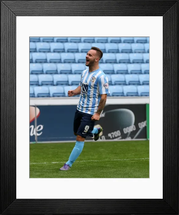 Framed Print : Adam Armstrong's Hat-Trick: Coventry City's Triumph Over Shrewsbury Town in Sky Bet League One Framed Print : Adam Armstrong's Hat-Trick: Coventry City's Triumph Over Shrewsbury Town in Sky Bet League One